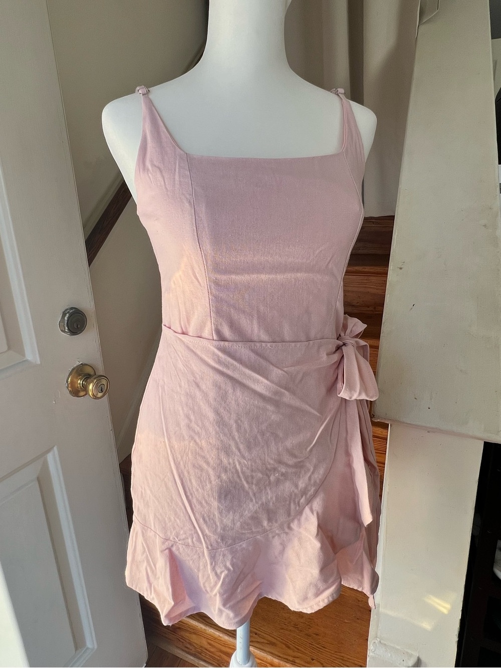 Princess Polly Women's Pink Tie-Waist Sundress